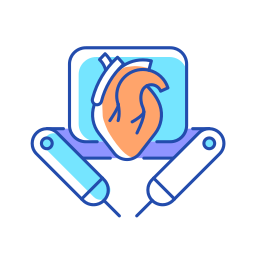 Surgery robot icon