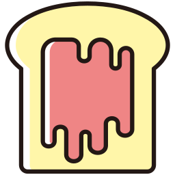 pain grillé Icône