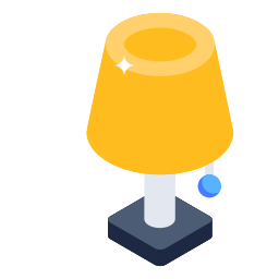 Table lamp icon