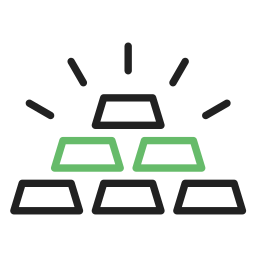 Золотые слитки иконка