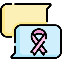 Pink ribbon icon