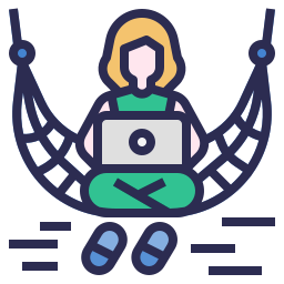 Digital nomad icon