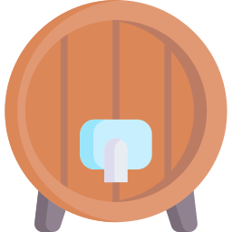 barril de vino icono