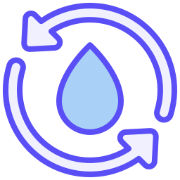 réutiliser l'eau Icône