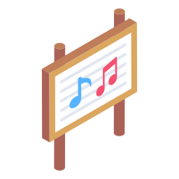muziek bureau icoon