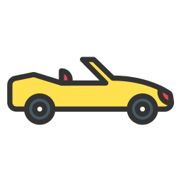 auto convertibile icona