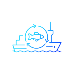 Fish boat icon