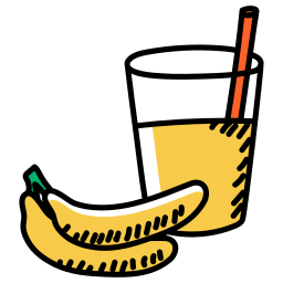 leite de banana Ícone
