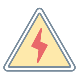 Electricity sign icon