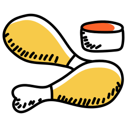 Chicken leg icon