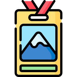 Ski pass icon