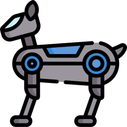 perro robot icono