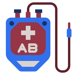 Blood bag icon