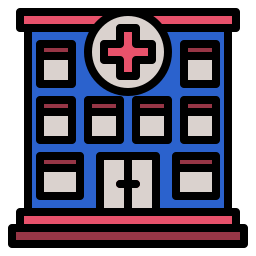 Hospital building icon