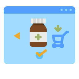 Online pharmacy icon