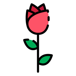 rosas Ícone