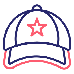 cappellino da baseball icona