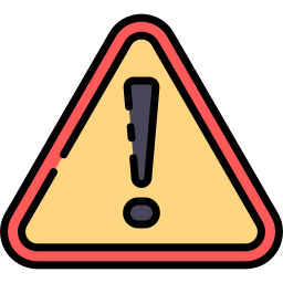 Caution sign icon