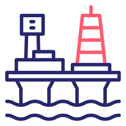 Нефтяная платформа иконка