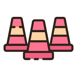 Traffic cone icon