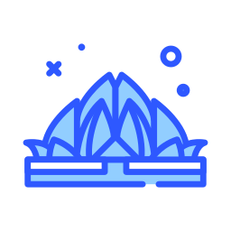 Lotus temple icon
