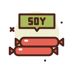 Soy meat icon