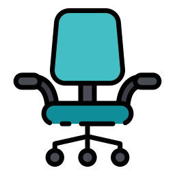 Desk chair icon