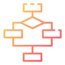 diagramma di flusso icona