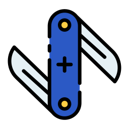cuchillo del ejército suizo icono