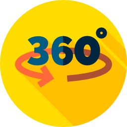 360 degrees icon