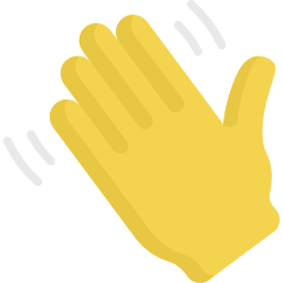 Waving hand icon