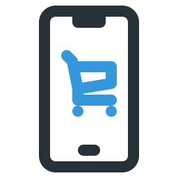 Мобильный шоппинг иконка