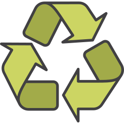 reciclar, señal icono