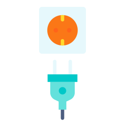 Plug and socket icon