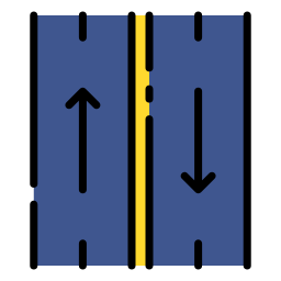 二車線の道路 icon