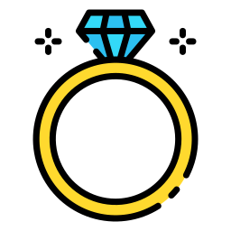 Diamond ring icon