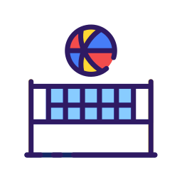 strand volleybal icoon