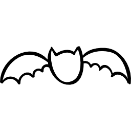 esquema de murciélago icono