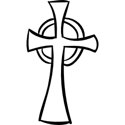 Религиозный крест на Хэллоуин иконка