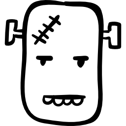 Halloween monster head icon