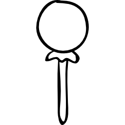 Lollipop outline icon