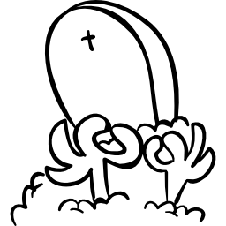 地面から手が突き出ているハロウィーンの墓 icon