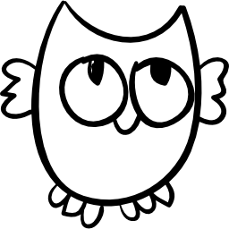 Owl night creature icon