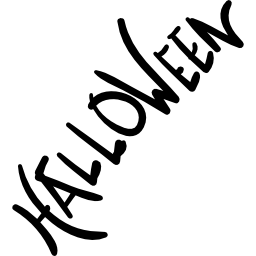 letras de palabras de halloween icono