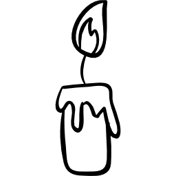 Candle outline icon