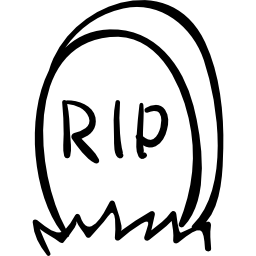 Halloween tombstone icon