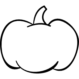 Halloween pumpkin vegetable outline icon