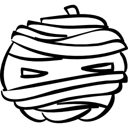 halloween-verbonden pompoenhoofdomtrek icoon