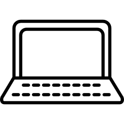 contorno de laptop Ícone