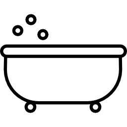 profilo della vasca da bagno icona